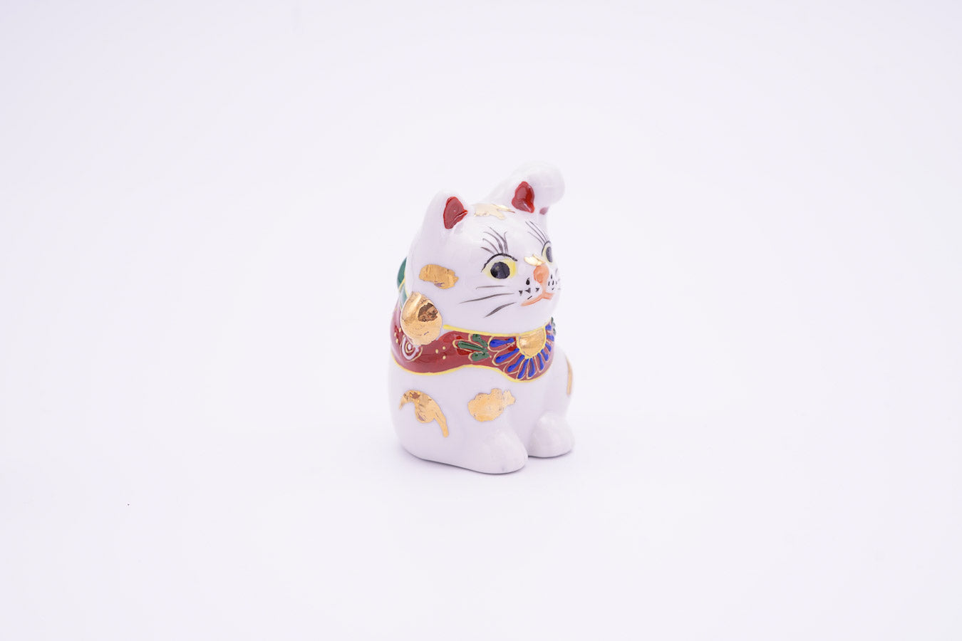 招き猫 2.5号|金ぶち 左手【受注生産】
