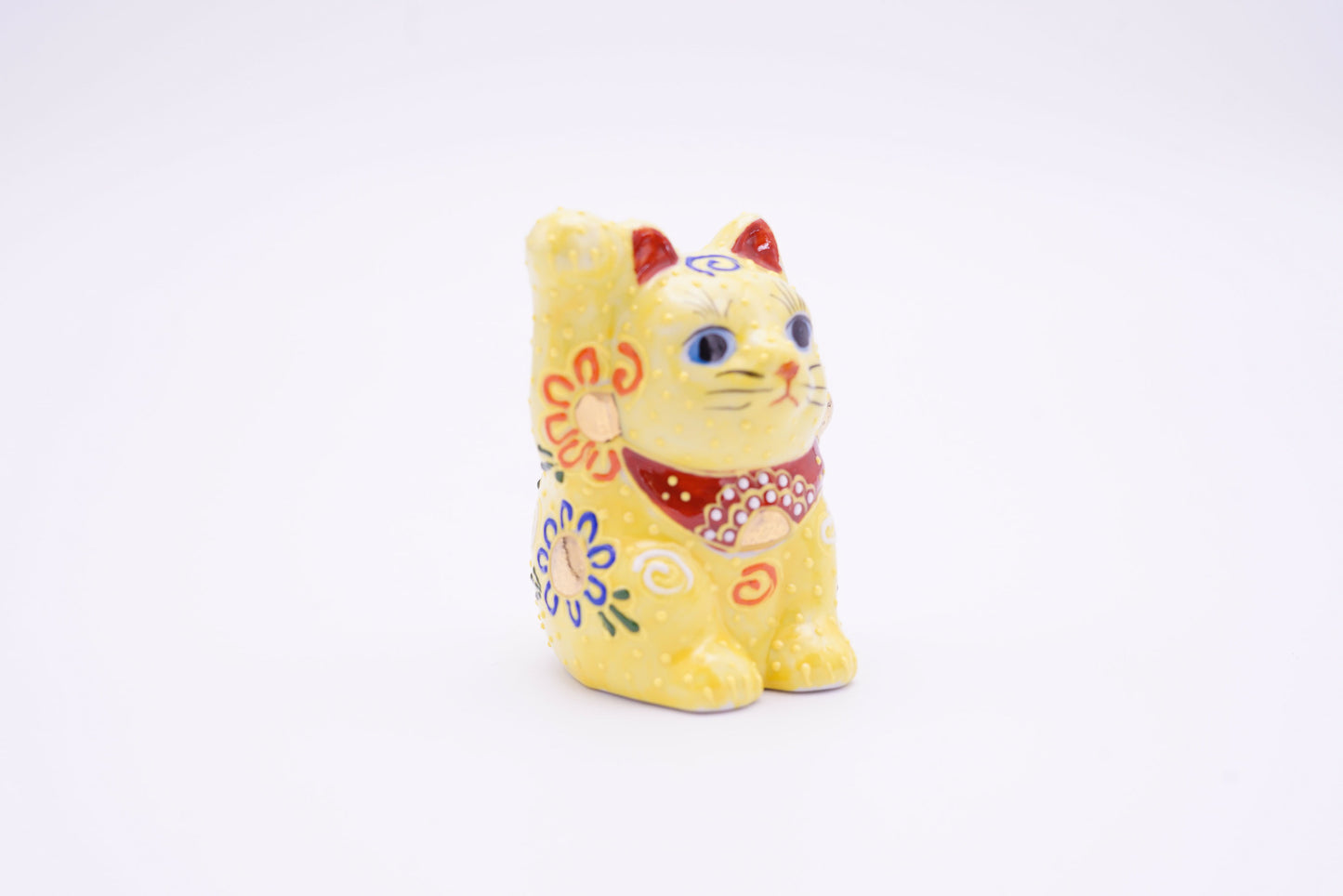 招き猫 2.5号|黄盛 右手【受注生産】