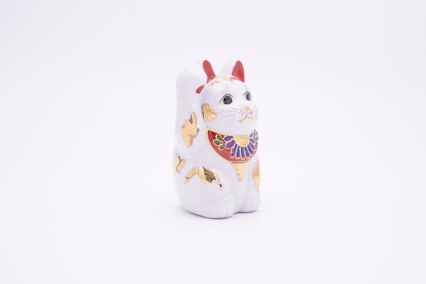 招き猫 3号|金ぶち 右手