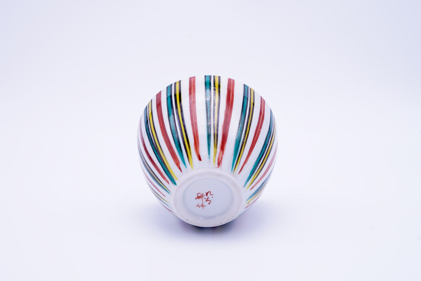 一輪挿し 三彩 / 木箱付き【デッドストック】