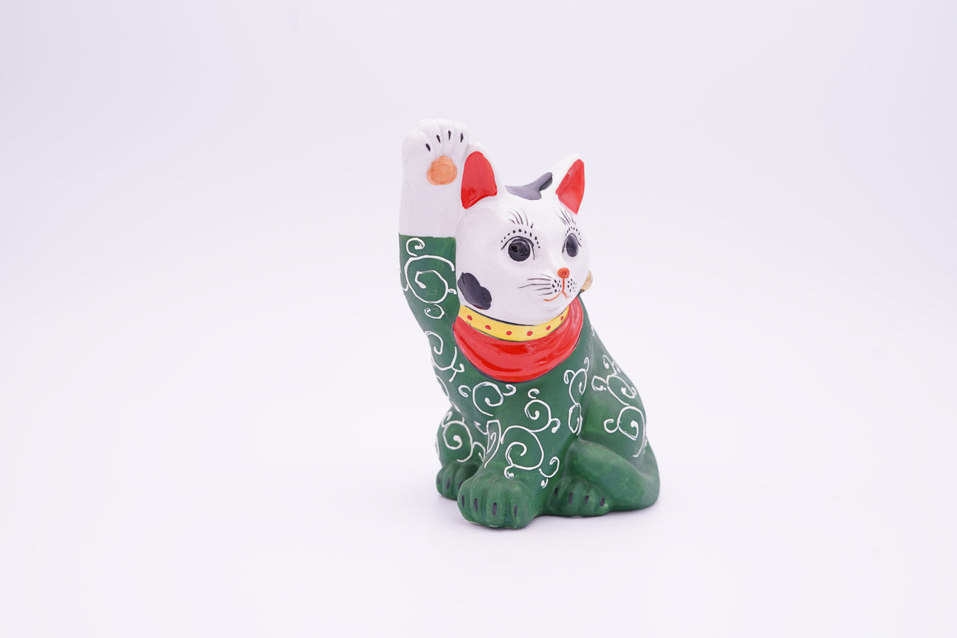 招き猫 5.5号|唐草模様 右手