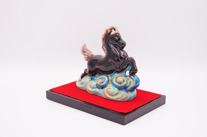 【干支 2026年】午｜4.5号 雲乗り午 青九谷