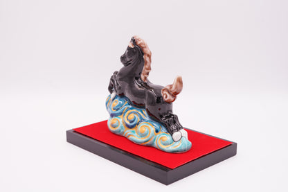 【干支 2026年】午｜4.5号 雲乗り午 青九谷