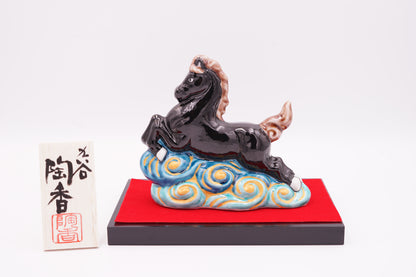 【干支 2026年】午｜4.5号 雲乗り午 青九谷