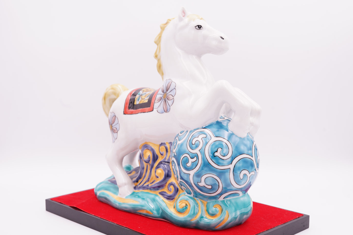 【干支 2026年】午｜7.5号 波乗り午 色絵九谷