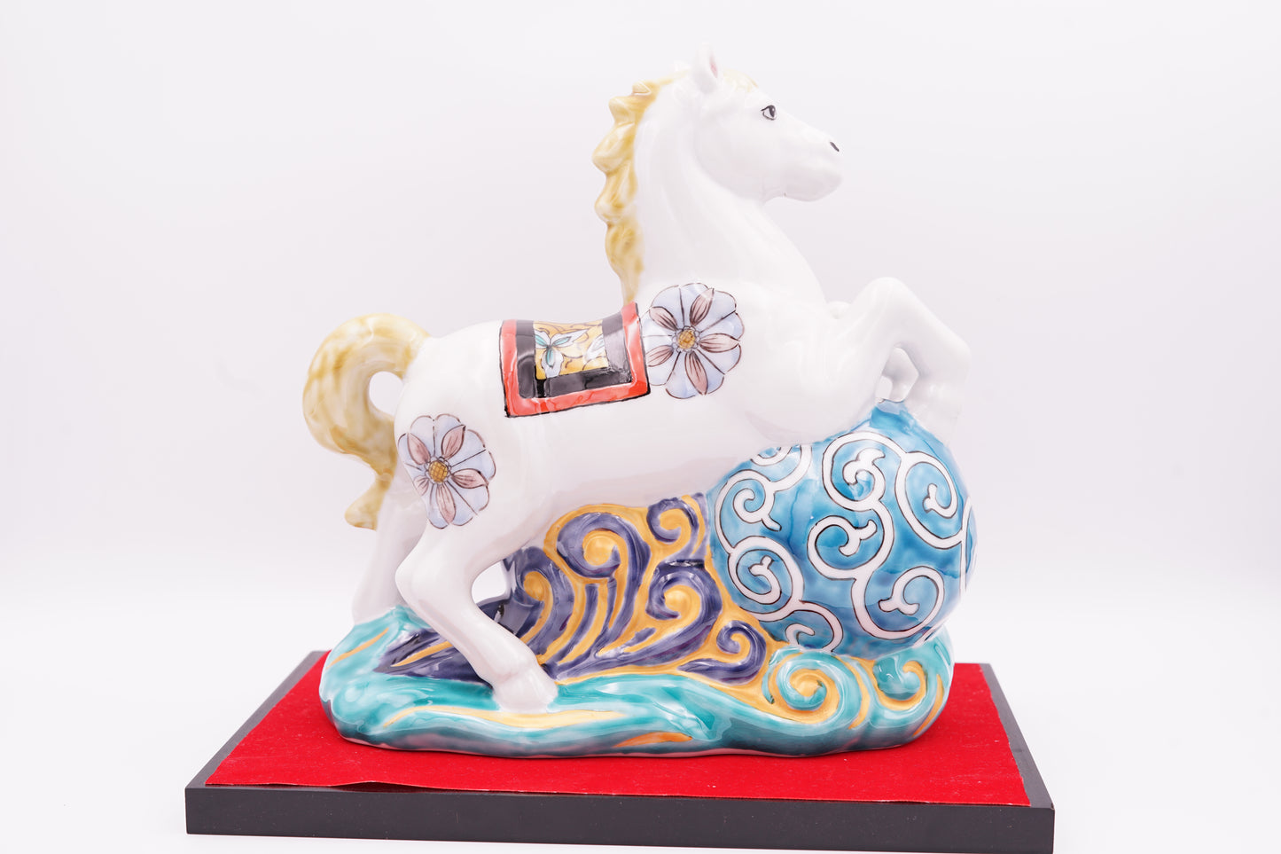 【干支 2026年】午｜7.5号 波乗り午 色絵九谷