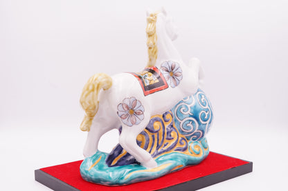 【干支 2026年】午｜7.5号 波乗り午 色絵九谷